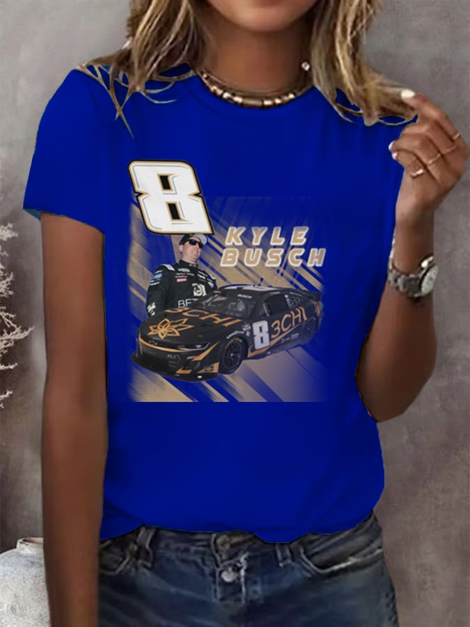 Women's Racing Print T-Shirt