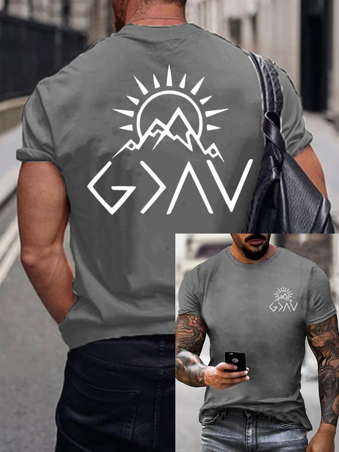 Men's Faith Printed Casual T-Shirt