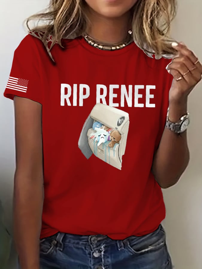 Women's trendy graphic print casual T-shirt