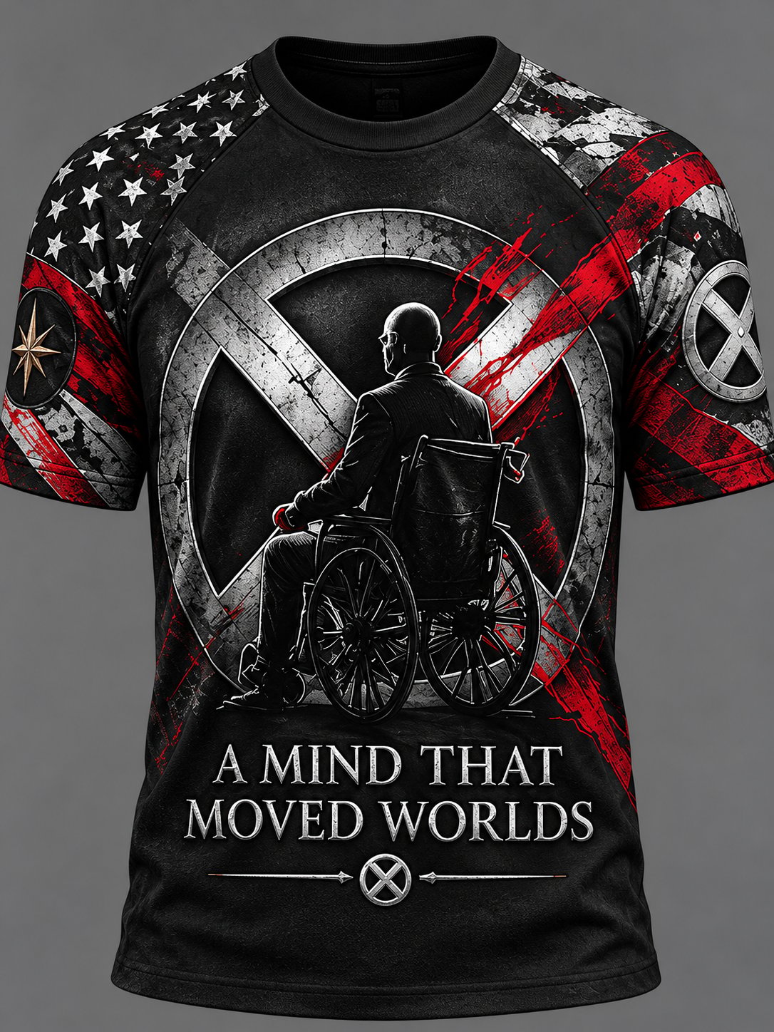 Men's In Loving Memory of Our Captain Printed Casual Tops