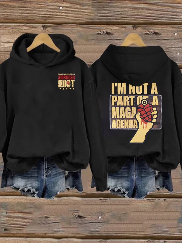 Women's american idiot Print Hoodie