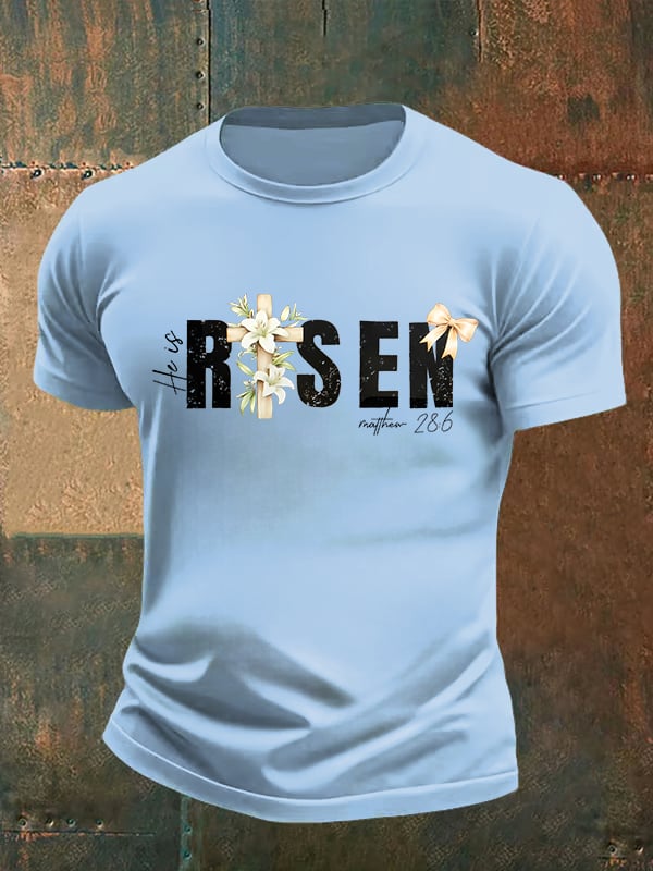 Men's He is Risen Print T-Shirt