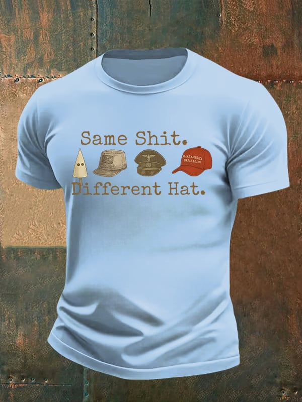Men's Same shit Different costume Print T-Shirt