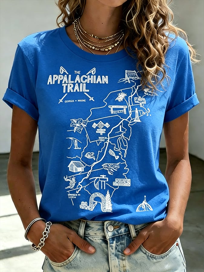 Women's Appalachian Trail Hiking Print T-Shirt