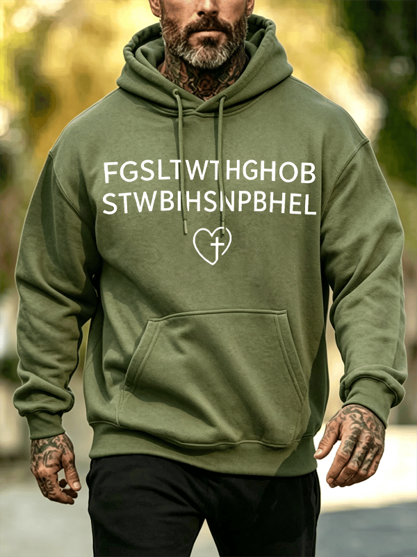 Men's FGSLTWTHGHOB STWBIHSNPBHEL Printed Hoodie