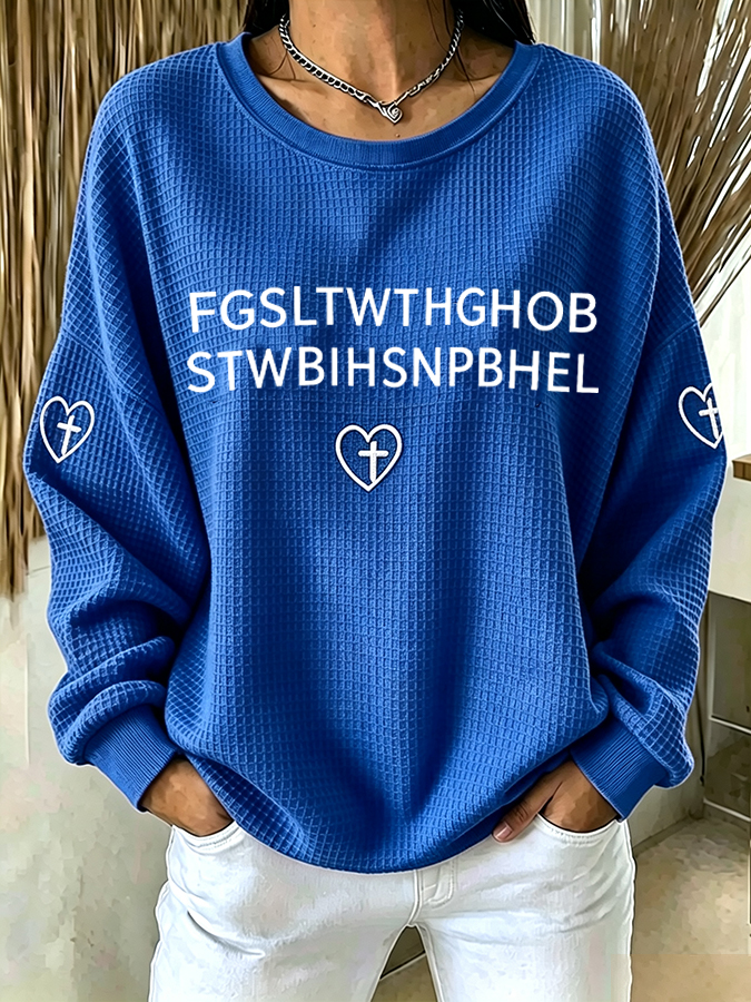 Women's FGSLTWTHGHOB STWBIHSNPBHEL Faith Print Top