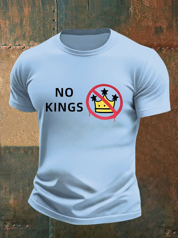 🔥Buy 3 Get 15% Off🔥Men's NO KINGS Print T-Shirt