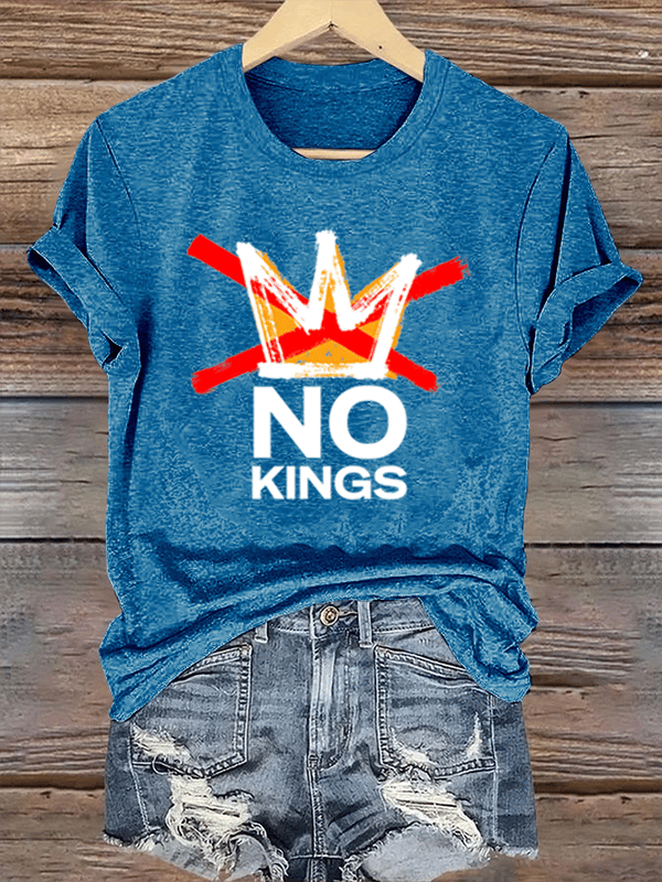 🔥Buy 3 Get 15% Off🔥Women's America has No Kings Printed Casual T-Shirt