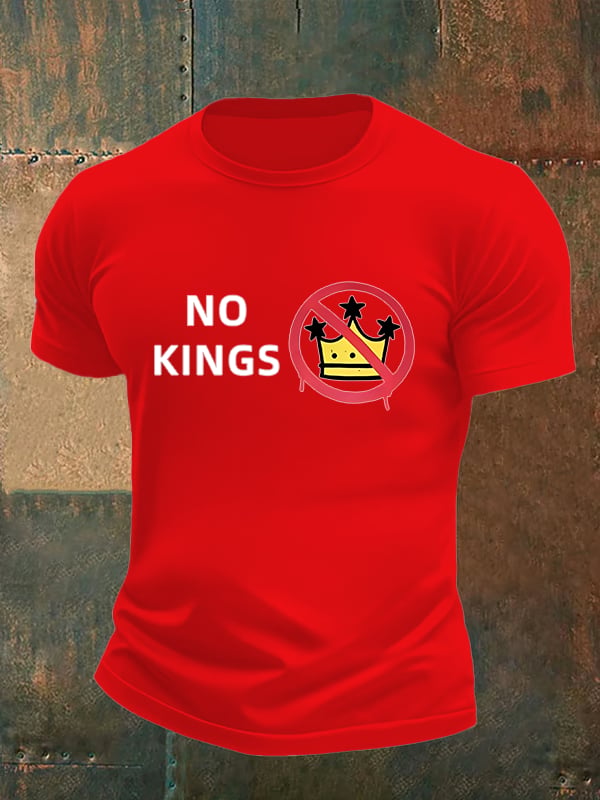 🔥Buy 3 Get 15% Off🔥Men's NO KINGS Print T-Shirt