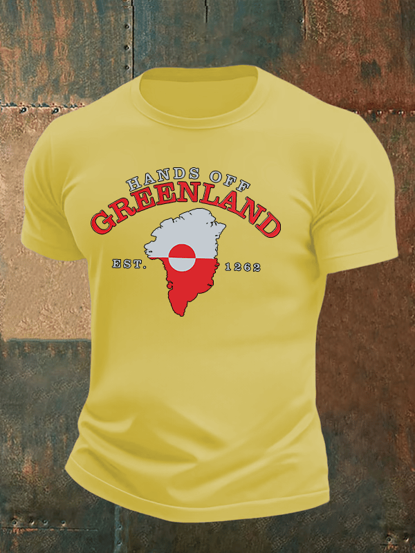 Men's HANDS OFF GREENLAND Print T-Shirt