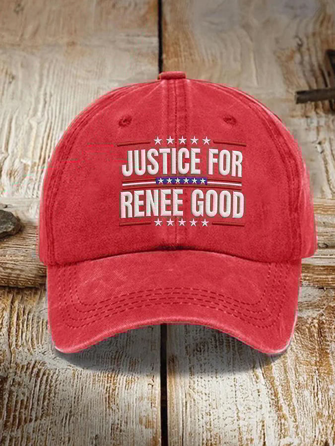 Men's and women's JUSTICE FOR RENEE GOOD printed hats