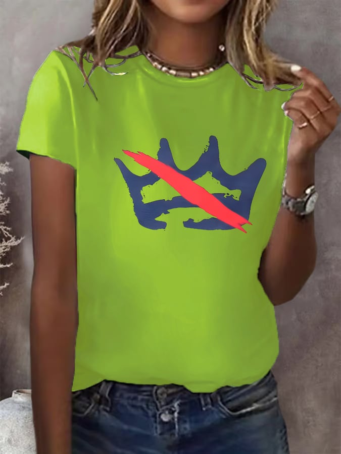 🔥Buy 3 Get 15% Off🔥Women's America has no kings Printed Casual T-Shirt
