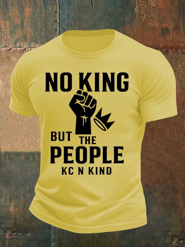 🔥Buy 3 Get 15% Off🔥Men's no king but the people KC N kind print T-Shirt
