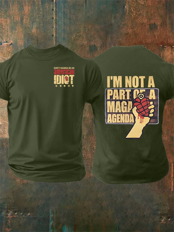 Men's american idiot Print T-Shirt