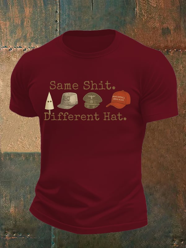 Men's Same shit Different costume Print T-Shirt