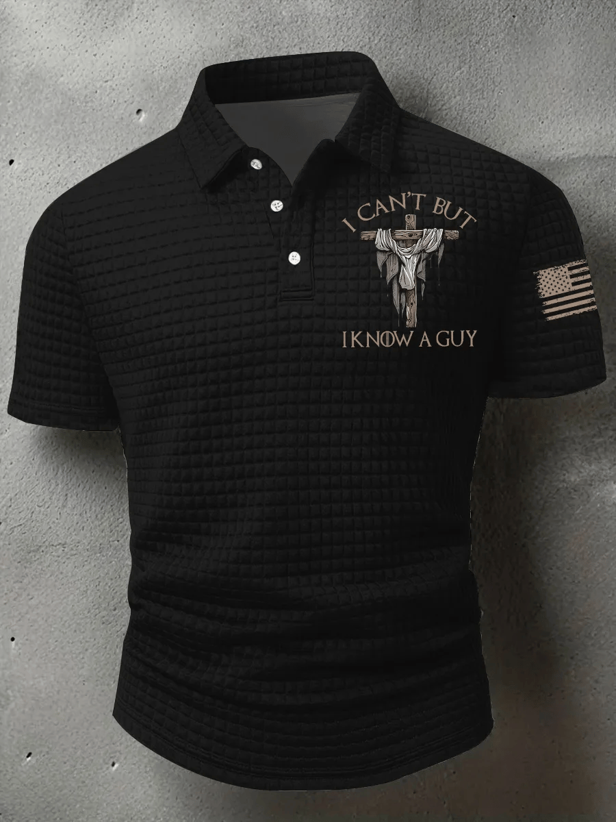 Men's I Can't But I Know A Guy Printed POLO Shirt