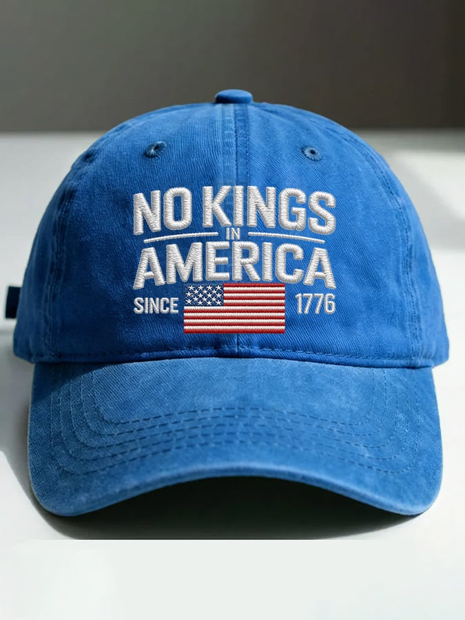 🔥Buy 3 Get 15% Off🔥Retro No Kings In America Since 1776 Print Baseball Cap