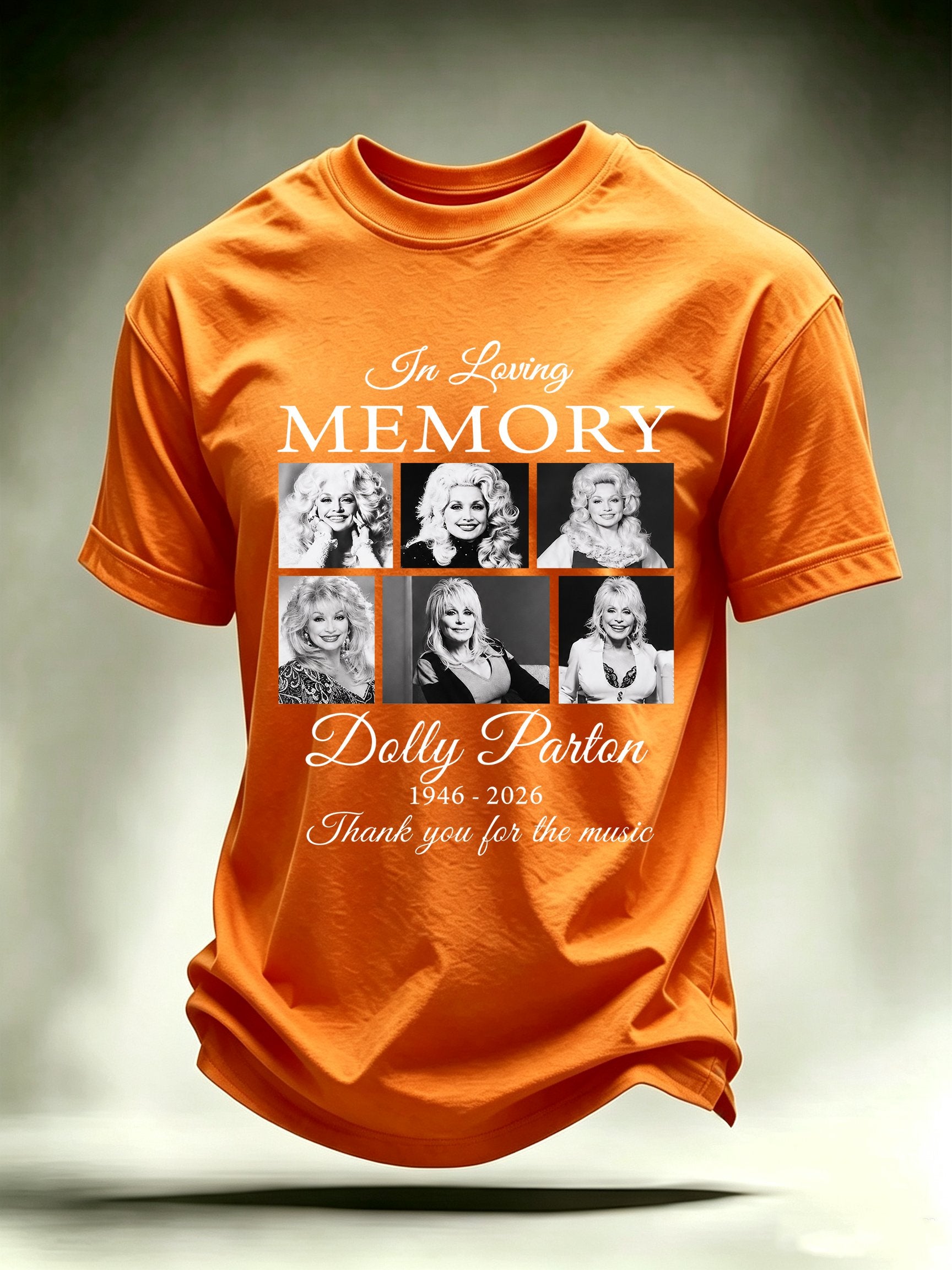 Men's Vintage Country Music Tribute Parton Tour T-Shirt
