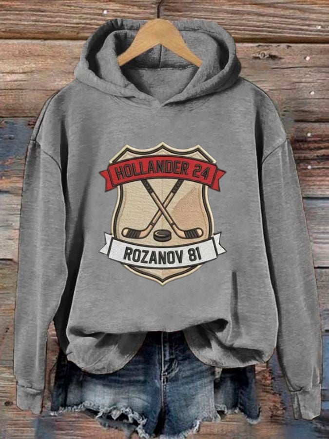 Women's Hockey Romance Print Casual Sweatshirt