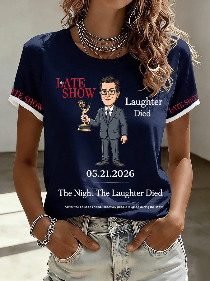 🔥Buy 3 Get 15% Off🔥Women's "Night When Laughter Stops" Printed Comfortable T-Shirt
