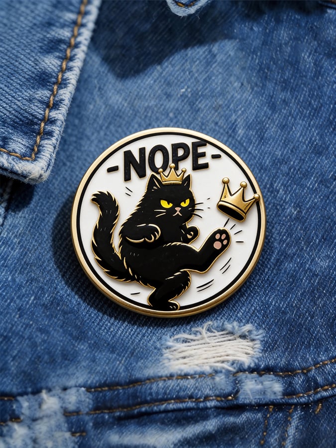 Unisex Retro No Kings Day March 28 2026 Print Pin-Back Button