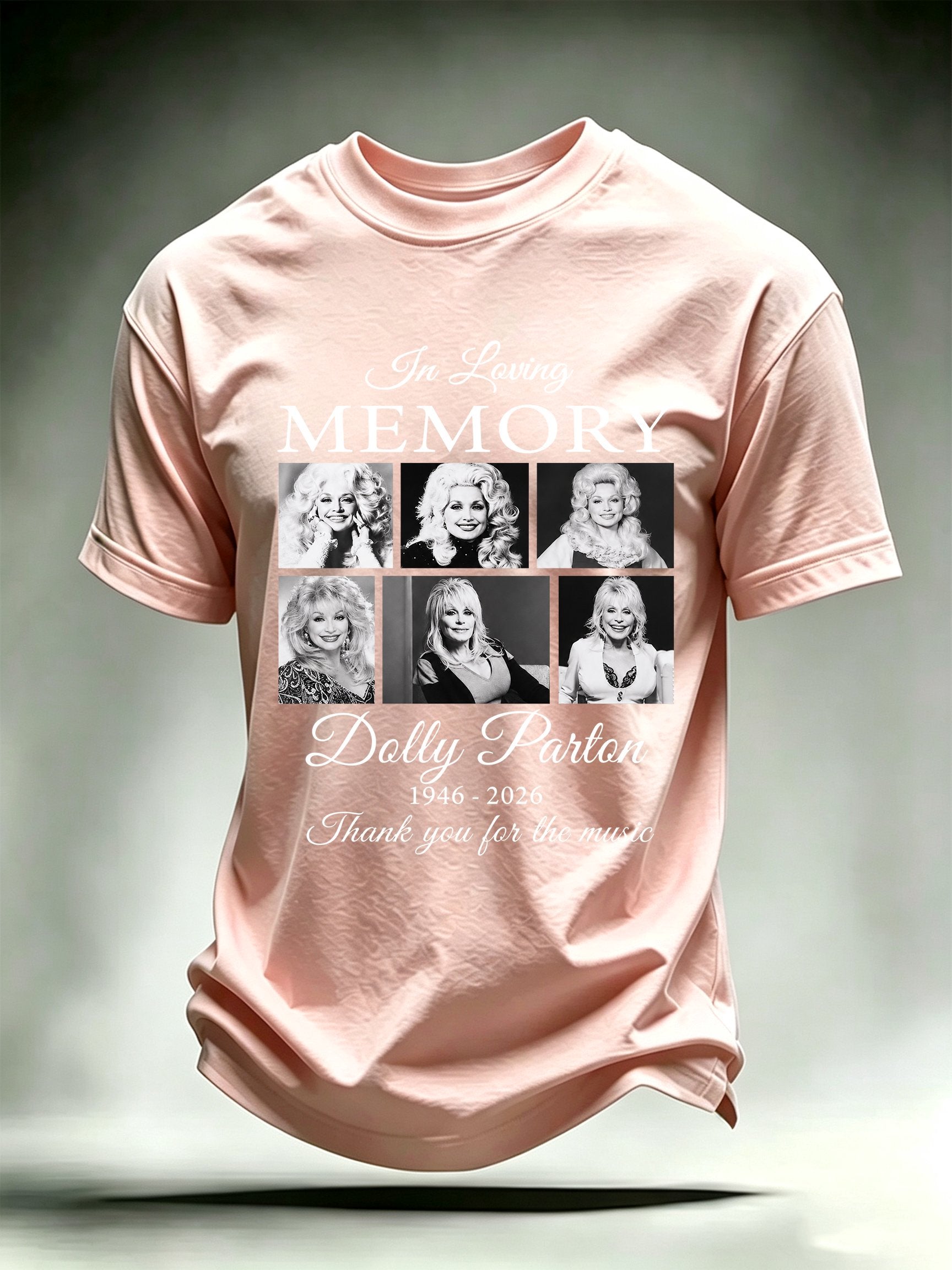 Men's Vintage Country Music Tribute Parton Tour T-Shirt