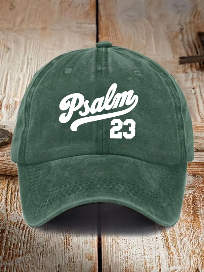 Unisex Psalm 23 Printed Cap