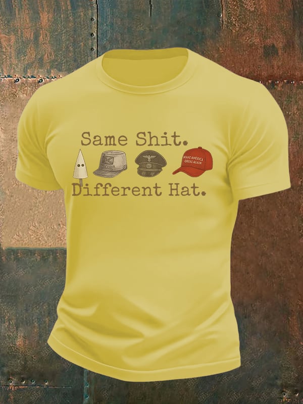 Men's Same shit Different costume Print T-Shirt
