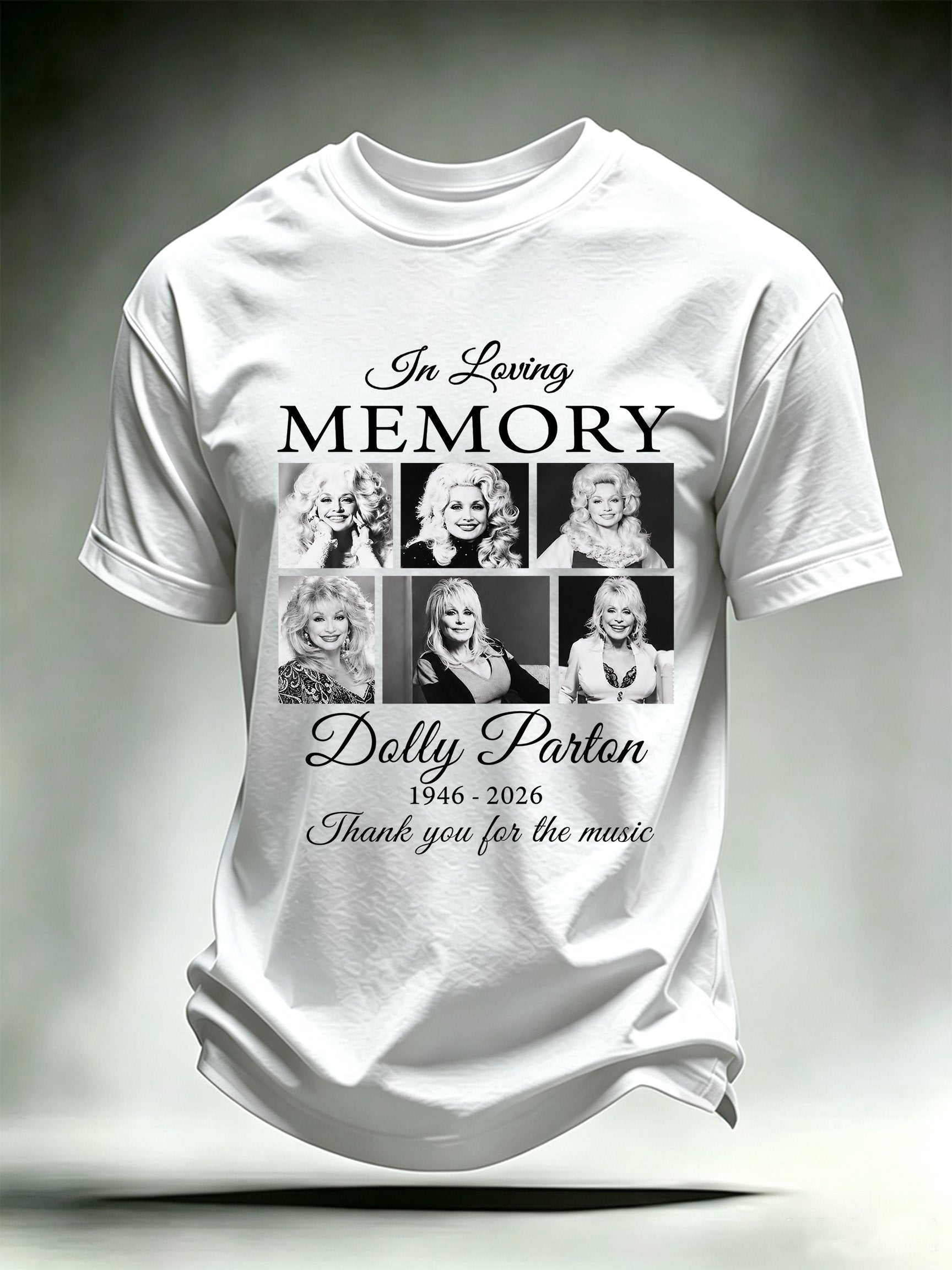 Men's Vintage Country Music Tribute Parton Tour T-Shirt