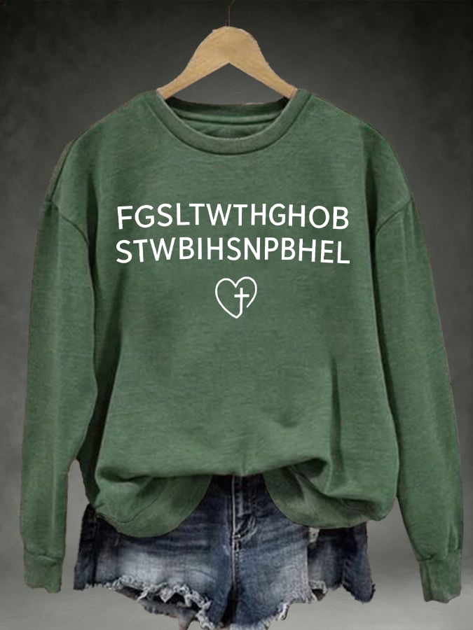 Women's FGSLTWTHGHOB STWBIHSNPBHELPrinted Crewneck Sweatshirt
