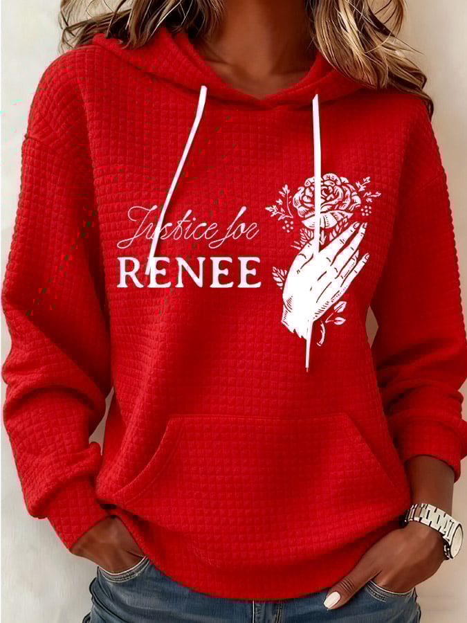 Women's Justice For Her Print Casual Sweatshirt