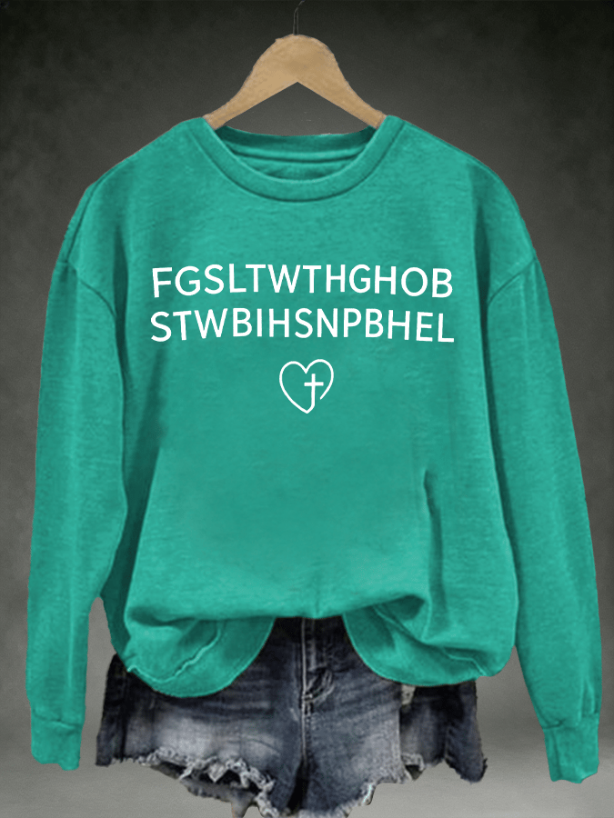 Women's FGSLTWTHGHOB STWBIHSNPBHELPrinted Crewneck Sweatshirt