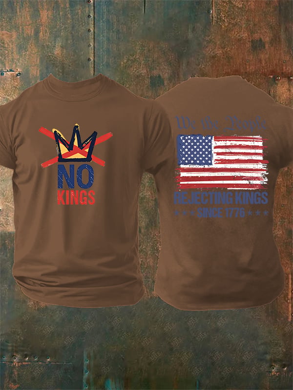 Men's No Kings, Rejecting Kings Since 1776, We The People T-Shirt