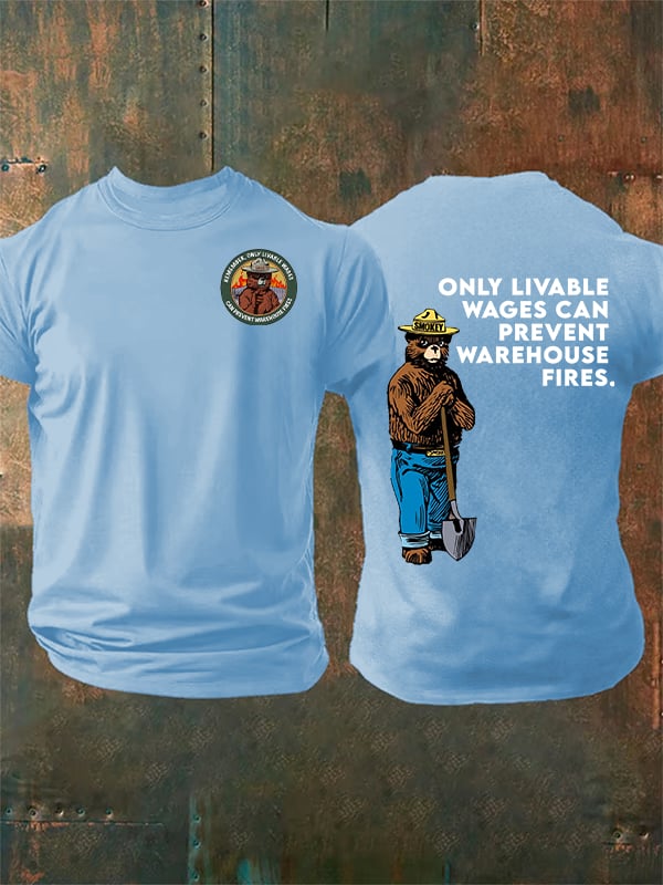 Men's Retro Resist Save The Forest Service Print T-Shirt