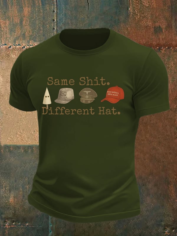 Men's Same shit Different costume Print T-Shirt