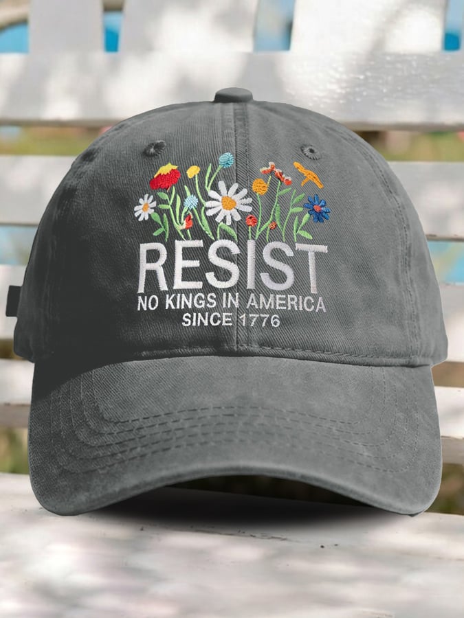 🔥Buy 3 Get 15% Off🔥Retro Resist No Kings In America Since 1776 Print Baseball Cap