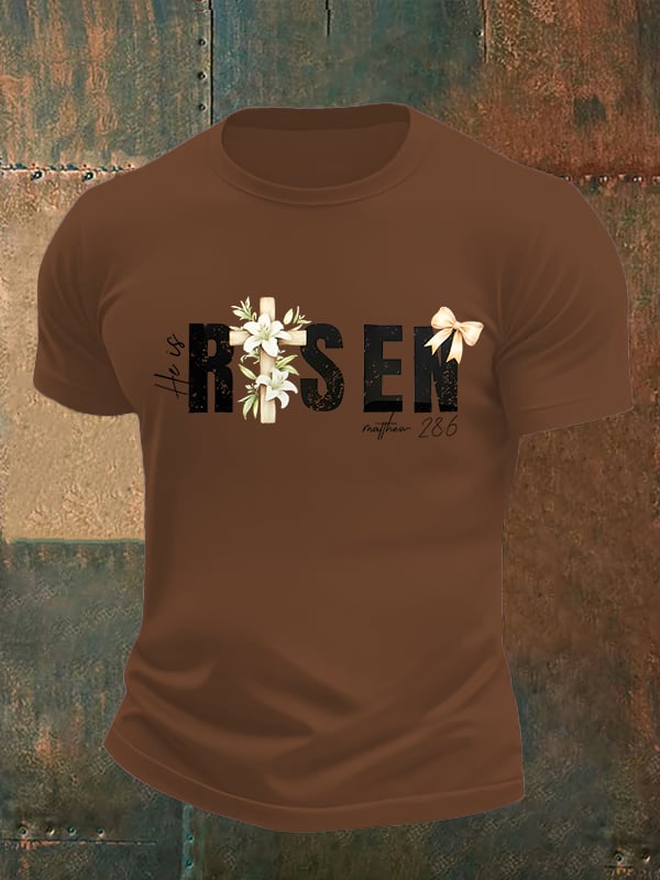 Men's He is Risen Print T-Shirt