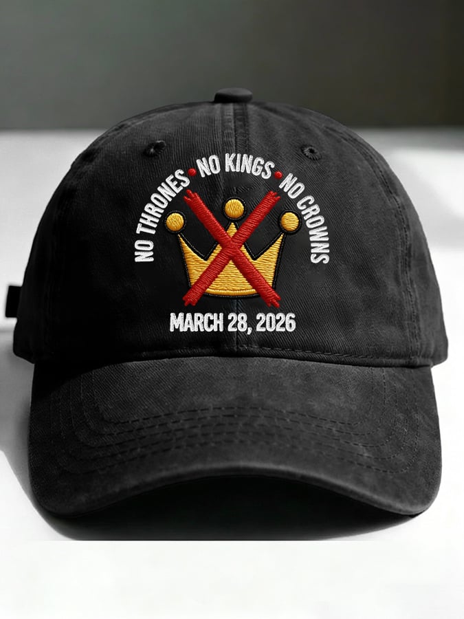 🔥Buy 3 Get 15% Off🔥Unisex No Kings No Thrones Printed Hat