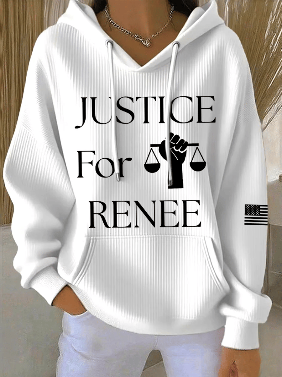 Women's Justice For Renee Nicole Good Print Casual Sweatshirt