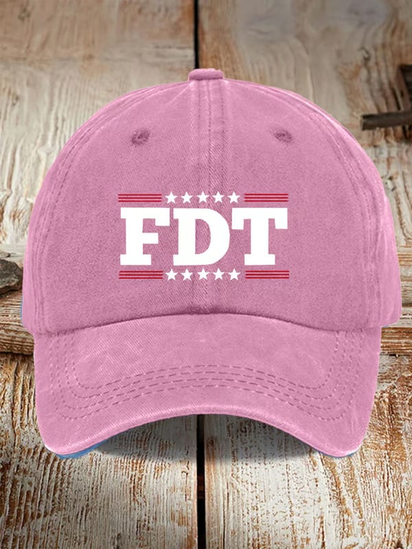 Unisex Fdt Printed Washed Cotton Hat