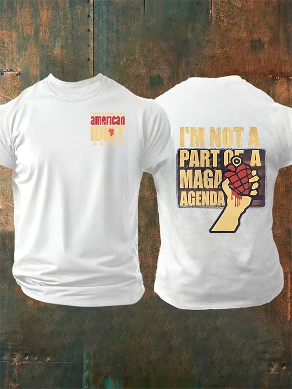 Men's american idiot Print T-Shirt