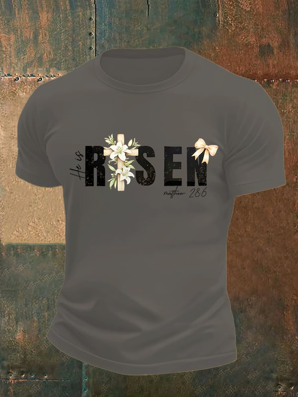 Men's He is Risen Print T-Shirt