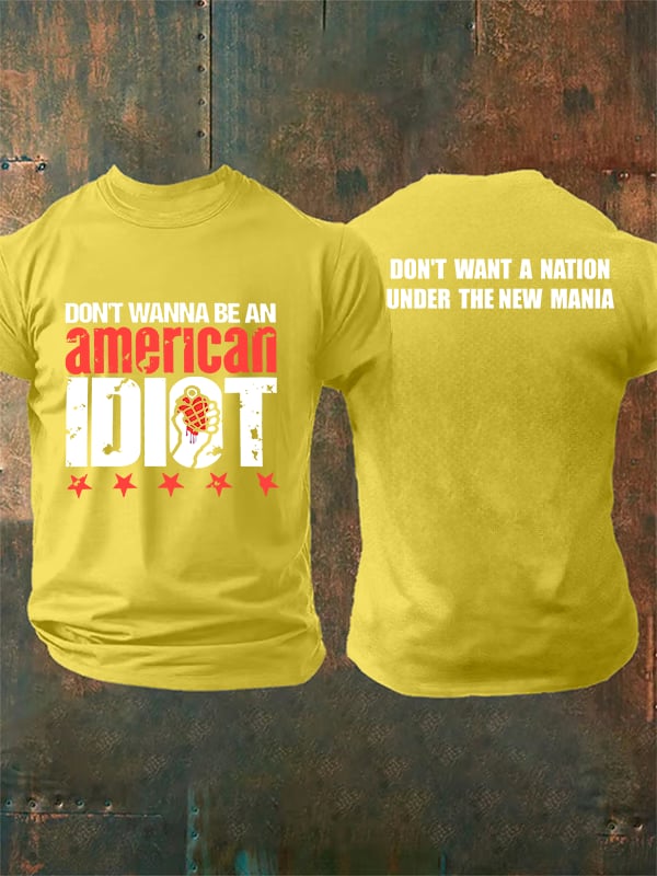 Men's Don't wanna be an american Print T-Shirt