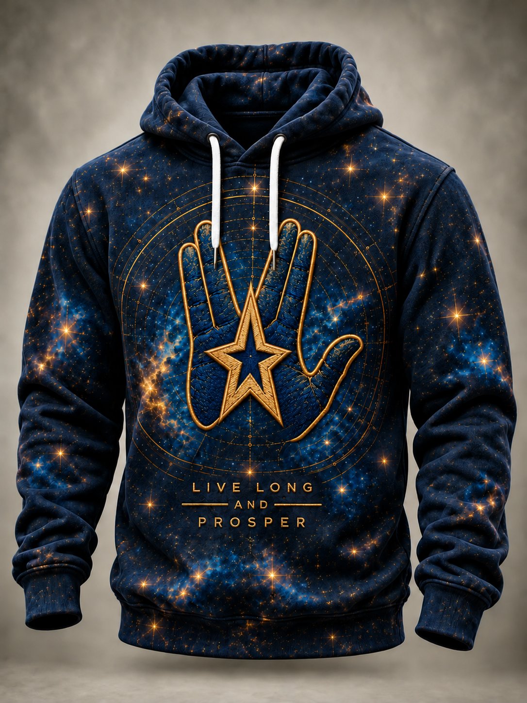Men's Casual Commemorative-Edition Print Hoodie