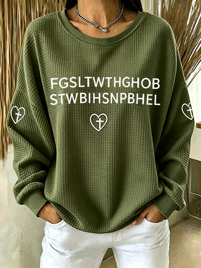 Women's FGSLTWTHGHOB STWBIHSNPBHEL Faith Print Top