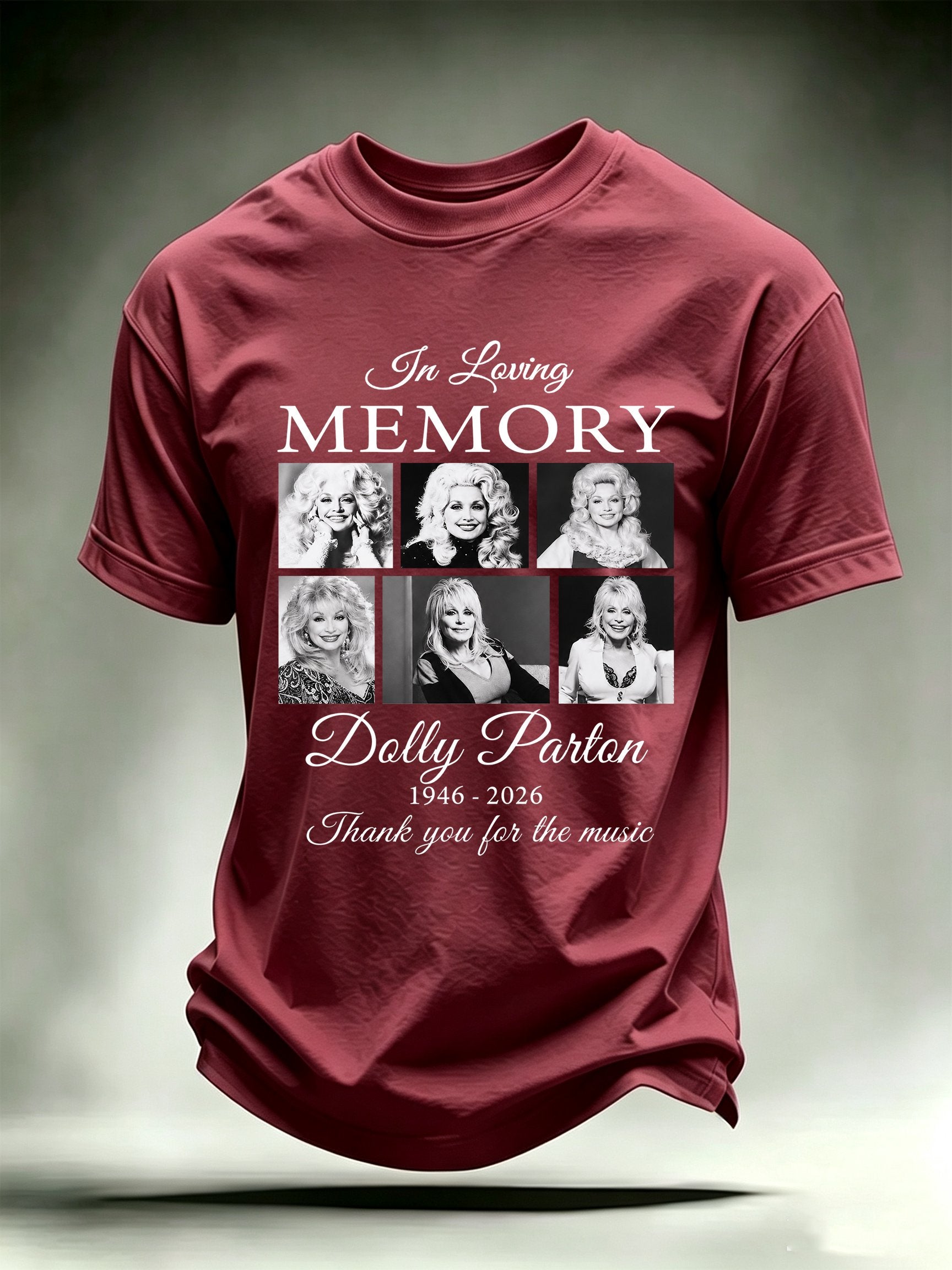 Men's Vintage Country Music Tribute Parton Tour T-Shirt