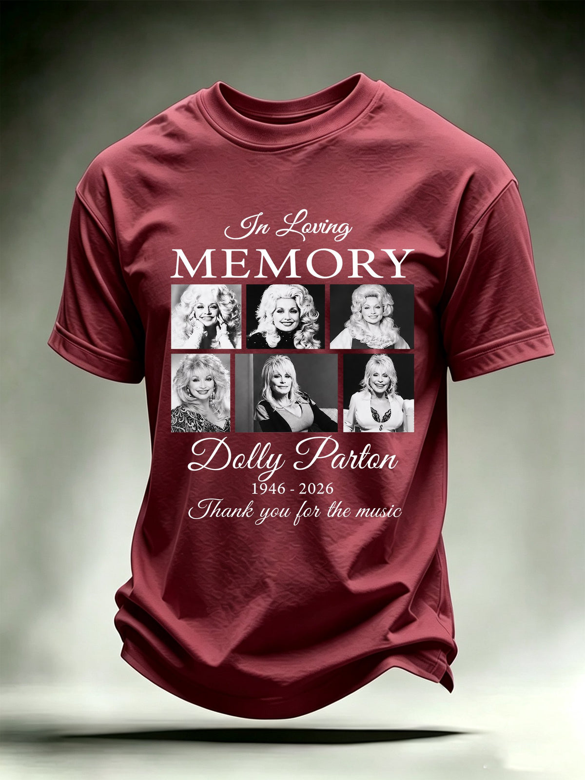 Men's Vintage Country Music Tribute Parton Tour T-Shirt