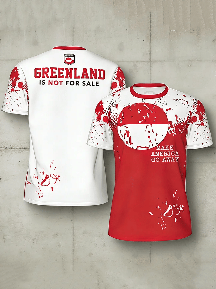 Men's Retro Greenland Not For Sale Printed Top