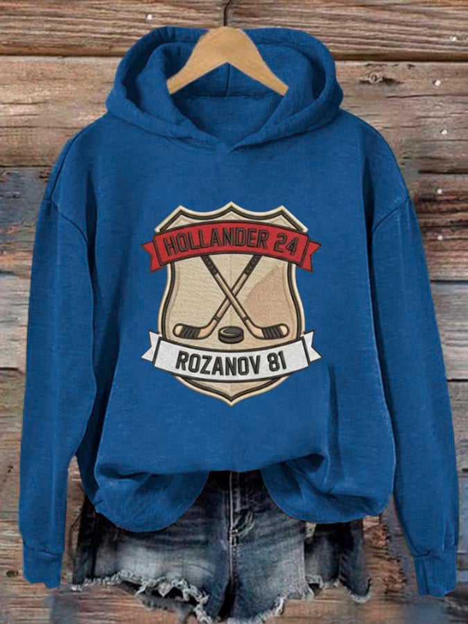 Women's Hockey Romance Print Casual Sweatshirt