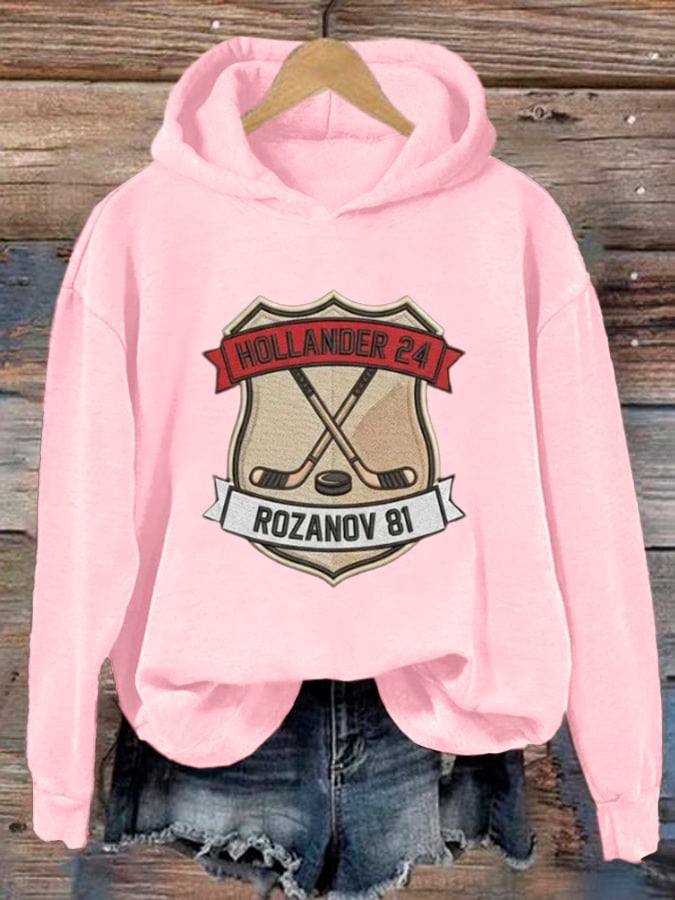 Women's Hockey Romance Print Casual Sweatshirt